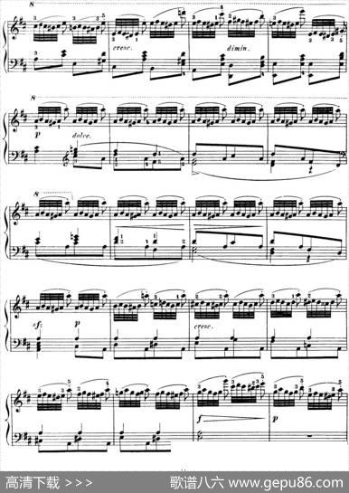 50首车尔尼Op.740钢琴手指灵巧技术练习曲（NO.29）|车尔尼