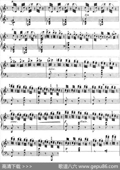 50首车尔尼Op.740钢琴手指灵巧技术练习曲（NO.30）|车尔尼