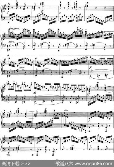 50首车尔尼Op.740钢琴手指灵巧技术练习曲（NO.31）|车尔尼