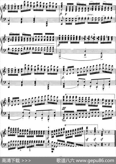 50首车尔尼Op.740钢琴手指灵巧技术练习曲（NO.32）|车尔尼