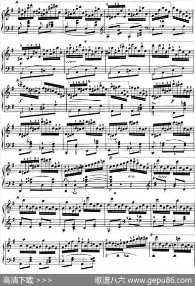 50首车尔尼Op.740钢琴手指灵巧技术练习曲（NO.44）|车尔尼