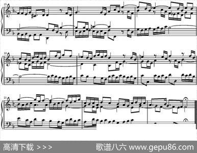 15首巴赫三部创意曲集（NO.8）|巴赫