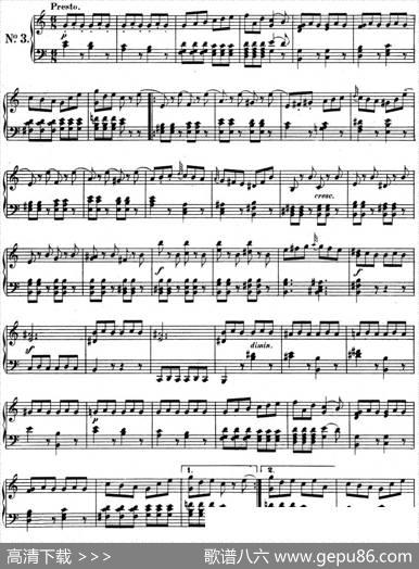 门德尔松无词歌Op.102（NO.3）|门德尔松