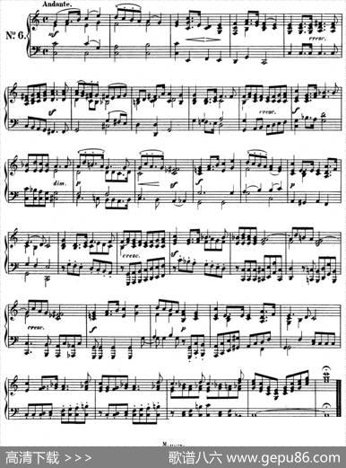 门德尔松无词歌Op.102（NO.6）|门德尔松