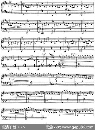 舒伯特降E大调即兴曲D.899，Op.90（NO.2）|舒伯特