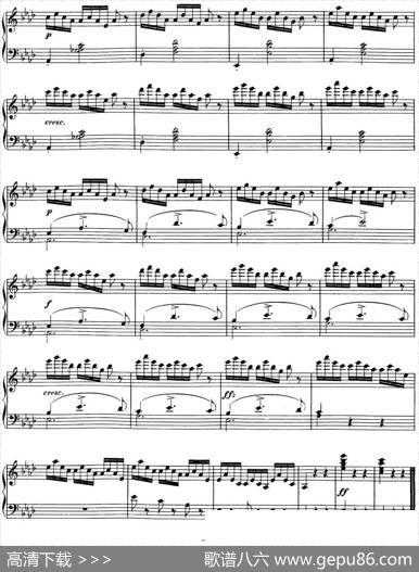 舒伯特降E大调即兴曲D.899，Op.90（NO.4）|舒伯特