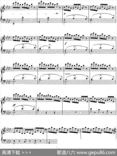 舒伯特降E大调即兴曲D.899，Op.90（NO.4）|舒伯特