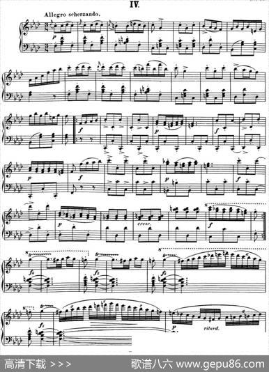 舒伯特降f小调即兴曲D.935，Op.142（NO.4）|舒伯特