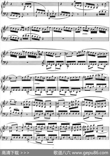 贝多芬钢琴奏鸣曲11降B大调Op.22B-flatmajor|贝多芬