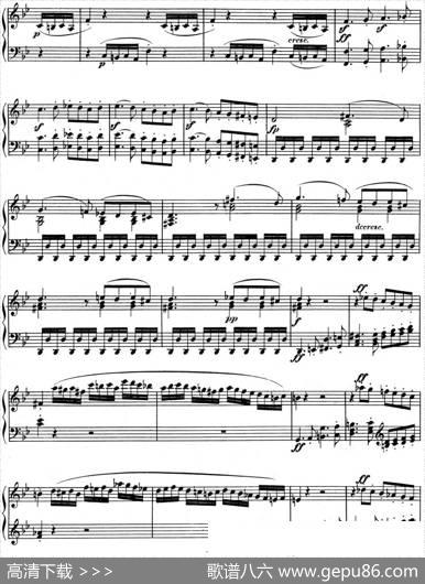 贝多芬钢琴奏鸣曲11降B大调Op.22B-flatmajor|贝多芬
