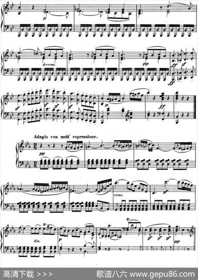 贝多芬钢琴奏鸣曲11降B大调Op.22B-flatmajor|贝多芬