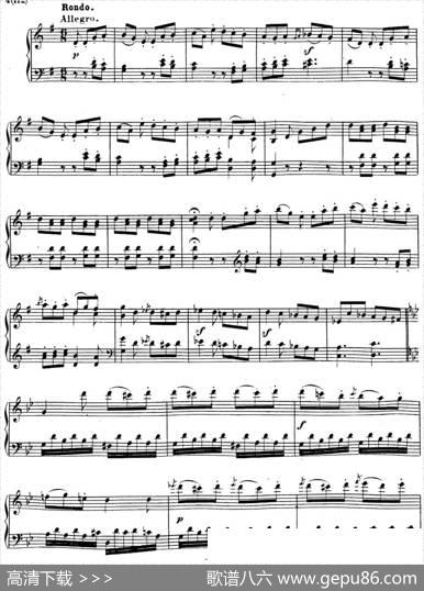 贝多芬钢琴奏鸣曲19g小调Op.49No.1Gminor|贝多芬