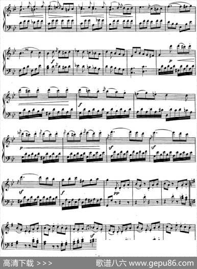 贝多芬钢琴奏鸣曲19g小调Op.49No.1Gminor|贝多芬