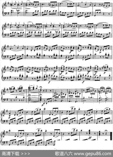 贝多芬钢琴奏鸣曲19g小调Op.49No.1Gminor|贝多芬