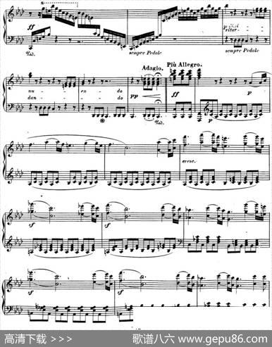 贝多芬钢琴奏鸣曲23热情f小调Op.57Fminor|贝多芬