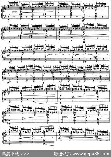 肖邦练习曲2Op.10No.2a小调Aminor|肖邦
