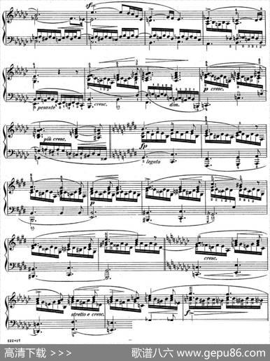 肖邦练习曲6Op.10No.6降e小调Ebminor|肖邦