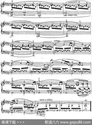 肖邦练习曲6Op.10No.6降e小调Ebminor|肖邦