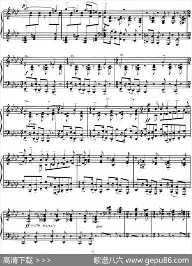 拉赫玛尼诺夫音画练习曲1EtudestableauxOp.33No.1|拉赫玛尼诺夫