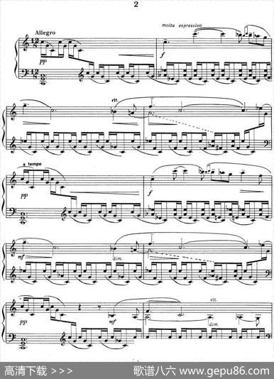 拉赫玛尼诺夫音画练习曲2EtudestableauxOp.33No.2|拉赫玛尼诺夫