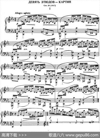 拉赫玛尼诺夫音画练习曲9或10EtudestableauxOp.39No.1|拉赫玛尼诺夫