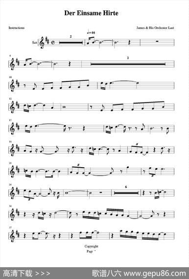 DerEinsameHirte|詹姆斯·拉斯特（JamesLast）