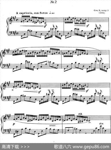 斯克里亚宾钢琴练习曲Op.8No.2AlexanderScriabinEtudes|斯克里亚宾