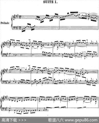 英国组曲No.1巴赫A大调1stSuiteBWV806|巴赫