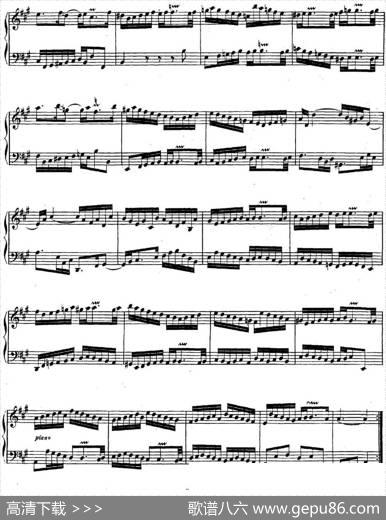 英国组曲No.1巴赫A大调1stSuiteBWV806|巴赫