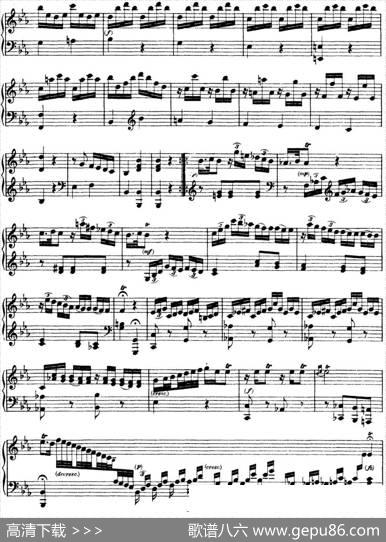 海顿钢琴奏鸣曲HobXVI16DivertimentoEbmajor|海顿