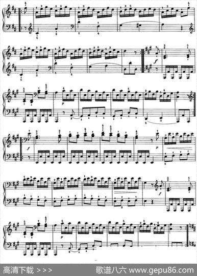 海顿钢琴奏鸣曲HobXVI19DivertimentoDmajor|海顿