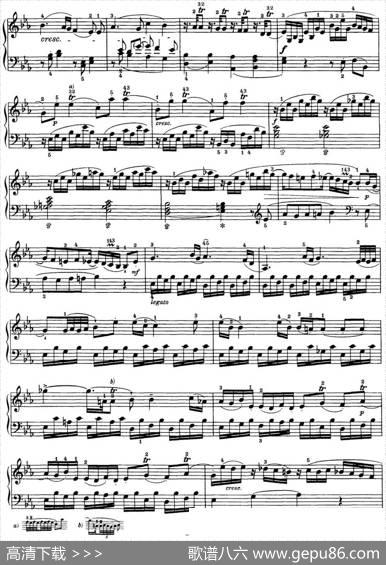 海顿钢琴奏鸣曲HobXVI45DivertimentoEbmajor|海顿