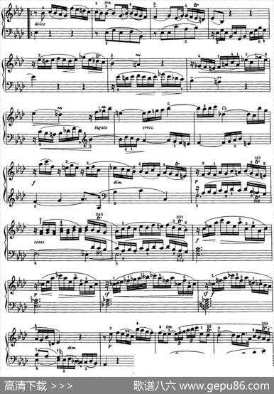 海顿钢琴奏鸣曲HobXVI45DivertimentoEbmajor|海顿