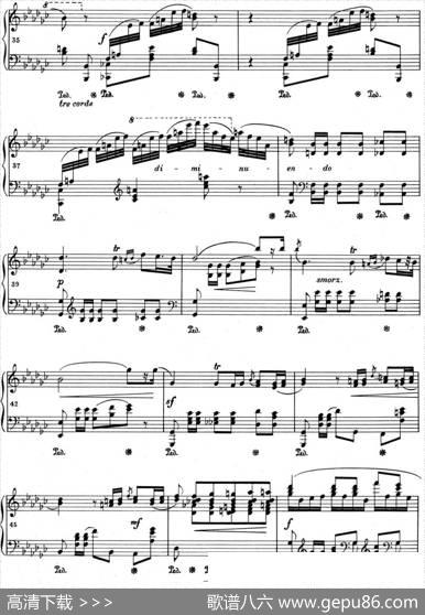 肖邦波兰舞曲Op.posth.P.1No.8降G大调|肖邦
