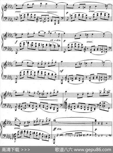 拉赫玛尼诺夫音乐瞬间Op.16No.1降b小调|拉赫玛尼诺夫