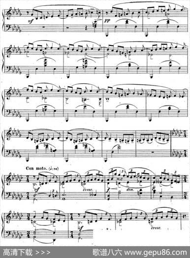 拉赫玛尼诺夫音乐瞬间Op.16No.1降b小调|拉赫玛尼诺夫