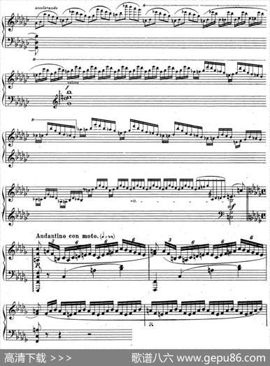 拉赫玛尼诺夫音乐瞬间Op.16No.1降b小调|拉赫玛尼诺夫