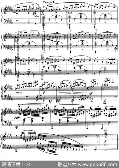 拉赫玛尼诺夫音乐瞬间Op.16No.1降b小调|拉赫玛尼诺夫