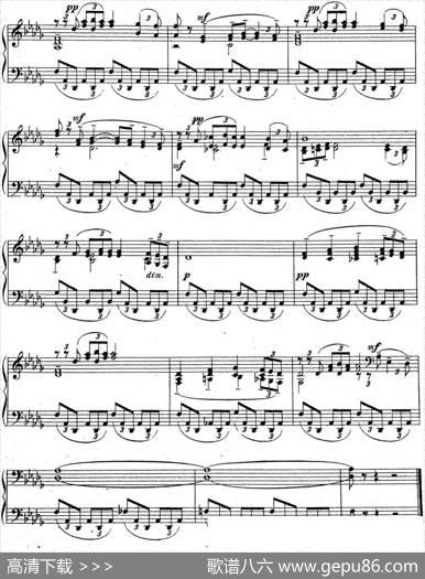 拉赫玛尼诺夫音乐瞬间Op.16No.5降D大调|拉赫玛尼诺夫