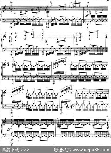 拉赫玛尼诺夫音乐瞬间Op.16No.6C大调|拉赫玛尼诺夫