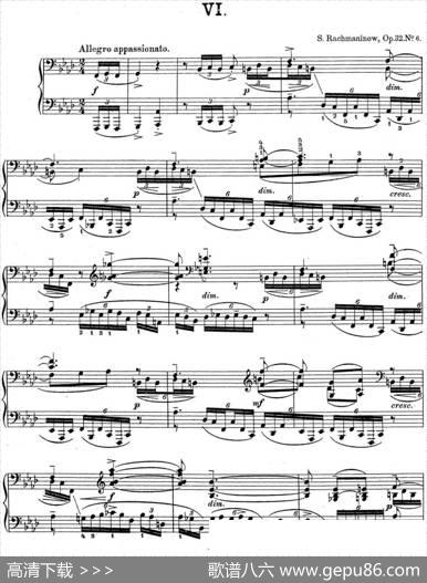 拉赫玛尼诺夫钢琴前奏曲17F小调Op.32No.6|拉赫玛尼诺夫