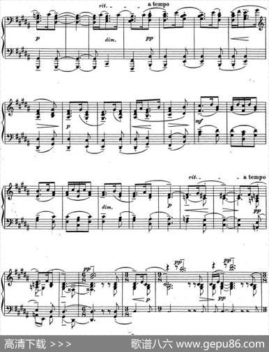 拉赫玛尼诺夫钢琴前奏曲22B大调Op.32No.11|拉赫玛尼诺夫