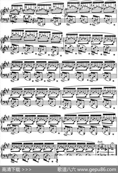 肖邦24首钢琴前奏曲Op.28No.8升F小调|肖邦