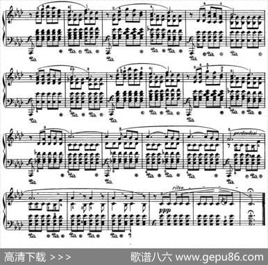 肖邦24首钢琴前奏曲Op.28No.17降A大调|肖邦