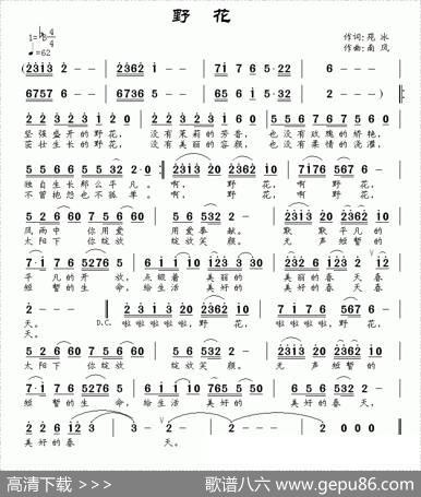 野花（苑冰词南风曲） - 苑冰|南风