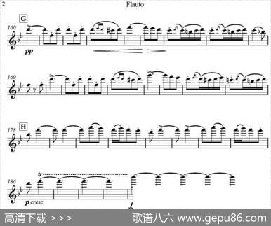 Brindisi(Traviata)饮酒歌（管弦乐）（长笛分谱）