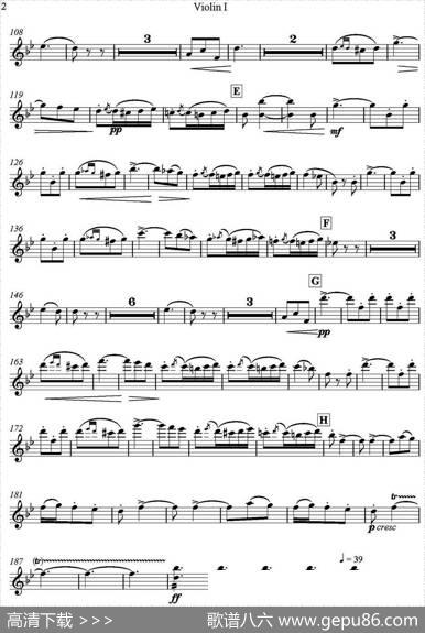 Brindisi(Traviata)饮酒歌（管弦乐）（小提琴分谱）