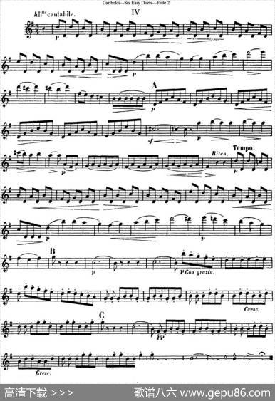 六首简易二重奏作品145号|Garibold（加里波第）
