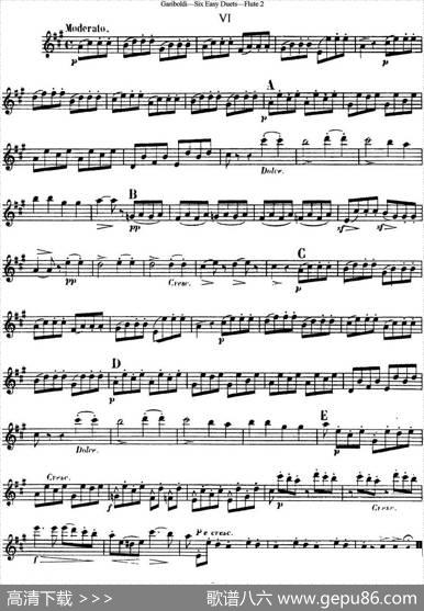 六首简易二重奏作品145号|Garibold（加里波第）