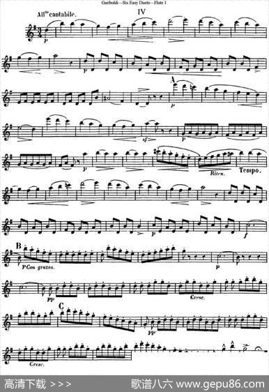 六首简易二重奏作品145号|Garibold（加里波第）